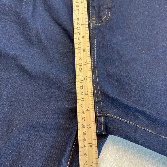 boohoo Blue Womens Jeans Plus High Waist Skinny Jeans Boo Hoo Dark Blue Sz 20 - Picture 6 of 10